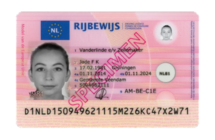 Netherlands Driving License